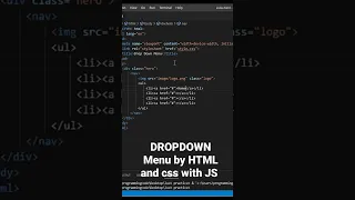 DROPDOWN Menu by HTML