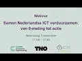 Webinar Samen Nederlandse ICT verduurzamen: van 0-meting tot actie