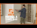 How to Install a Towel Bar DIY Bathroom Renovation Ideas The Home Depot