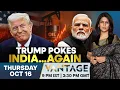 Lagu LIVE: India Reacts After Trump Claims PM Modi Will Cut Off Russian Oil | Vantage with Palki Sharma