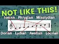 MODES How to Understand Actually Use Them Music Theory