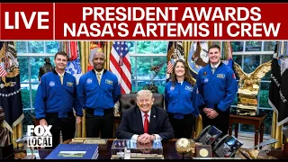 President Trump awards NASA s Artemis II crew with Congressional Space Medal of Honor