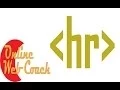 HTML Horizontal Rule - Learn HTML