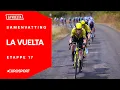 Zware AANKOMST BERGOP met KEIHARDE WIND | La Vuelta 2025 | Samenvatting Etappe 17