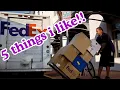 FedEx delivery driver 5 things I like about a pickup route