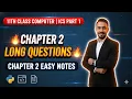 11th Class Computer Chapter 2 Long Questions Python Programming Easy Notes Punjab Board 2025