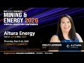 Altura Energy Presenting at the Kinvestor Mining Energy 2026 Virtual Investor Conference