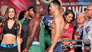 Terence Crawford vs Viktor Postol COMPLETE Weigh In Face Off