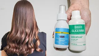 Misture BEPANTOL + GLICERINA 😯 Veja o milagre no seu cabelo recupera até cabelo quebrado ❤️