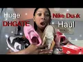 HUGE DHGATE NIKE DUNK HAUL TRY ON HAUL BACK TO SCHOOL SHOE HAUL SCENT FROM HEAVEN