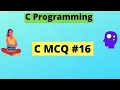 Correct definition of variables C MCQ C Programming