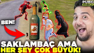 SAKLAMBAÇ ama HER ŞEY ÇOK BÜYÜK!! 😅 | PUBG Mobile