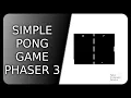 Simple PONG game using the Phaser framework
