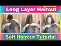 Download Lagu Self Long Layer Haircut at Home | Easy Self Haircut Tutorial for Women | खुद से हेयरकट केसे करें 