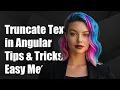 How to Truncate Text in Angular 2 Effective Solutions and Tips