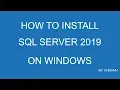 How to Install SQL Server 2019
