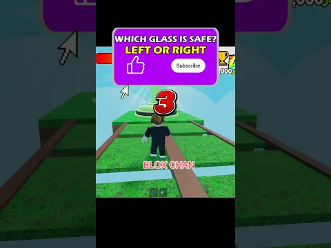 Roblox Gameplay glass bridge #shorts #roblox #robloxshorts