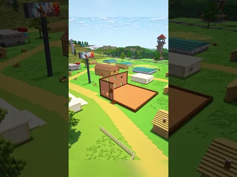 Making free fire Pochinock multi window house in Minecraft #short #minecraft #minecraftinfreefire