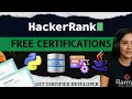 Top Free HackerRank Certifications 2025 Boost Resume Crack Placements Get Certified in 2025