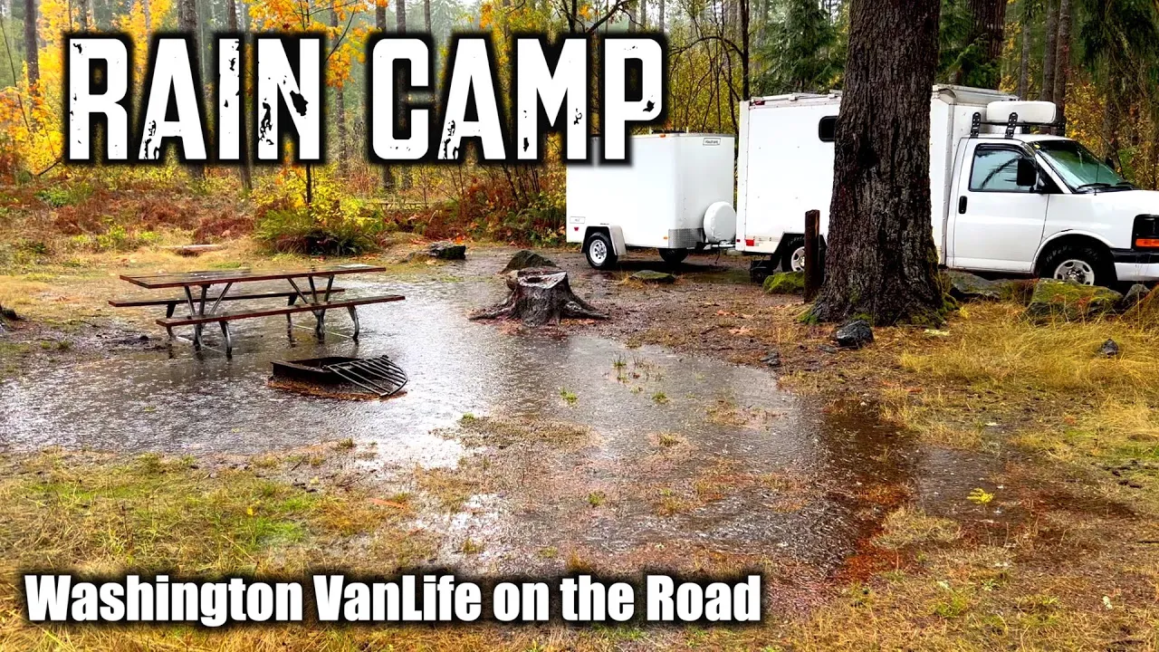 Rain Camp - Washington Vanlife on the Road