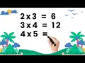PERKALIAN DUA BILANGAN SATU ANGKA | Belajar Matematika Dasar Untuk Anak SD