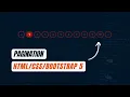 How to Make Pagination In Website Using HTML CSS and Bootstrap 5