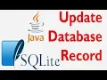Java SWING - How to update database record in java netbeans and sqlite mysql