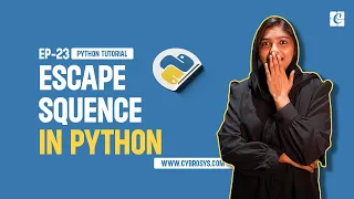What is Escape Sequence in Python EP-23 Escape Sequence in Python Escape Characters in Python