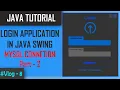 JAVA - How To Design Login Form In Java Netbeans Part 2 Mysql connection