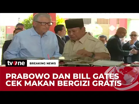Prabowo dan Bill Gates Tinjau Program MBG