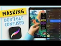 Using Alpha Lock Clipping Mask and Layer Mask Procreate Basics