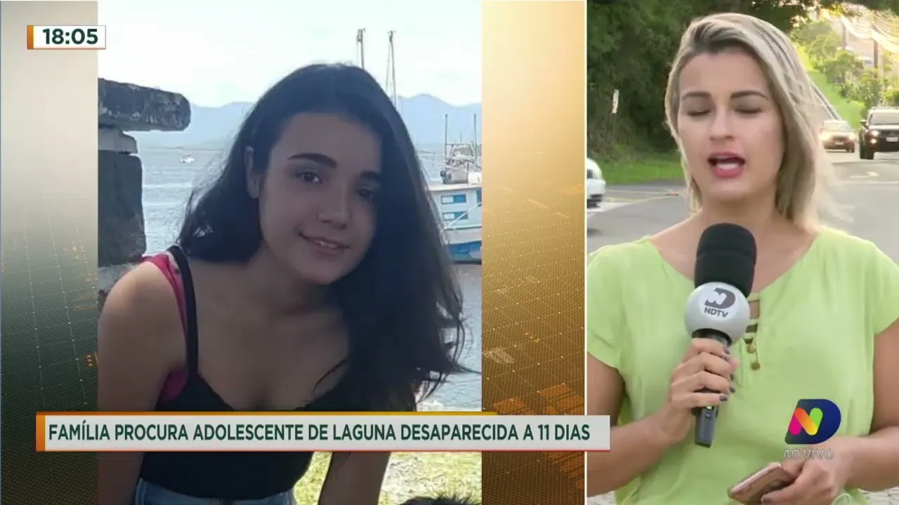 Família procura por adolescente desaparecida em Laguna