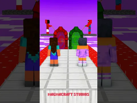 🔥 APHMAU & NOOB GIRL TEAM UP TO SURVIVE SQUID GAME! 😱🦑 #minecraft#shorts