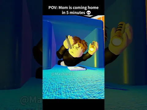 When mom is coming home in 5 minutes😭 #roblox #shorts #robloxanimation #usa
