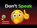 Download Lagu Don’t Speak While Watching This Video – Only 1% Can Beat This Challenge 😳