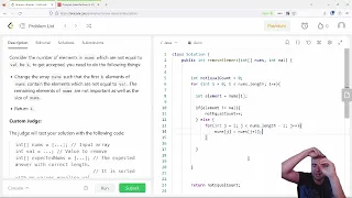 Remove Element - Leetcode 27 Code Along