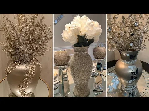 Download MP3 Unique Decorating Ideas || 💕 Champagne Gold Home Decor || Decorative Vases 💕