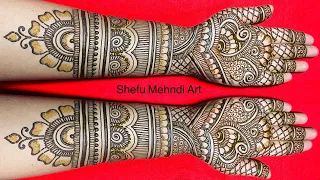 latest full hand bridal arabic mehandi design simple wedding mehndi designs for front hands