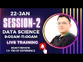 Data Science Live Training Session-2 Python Bootcamp
