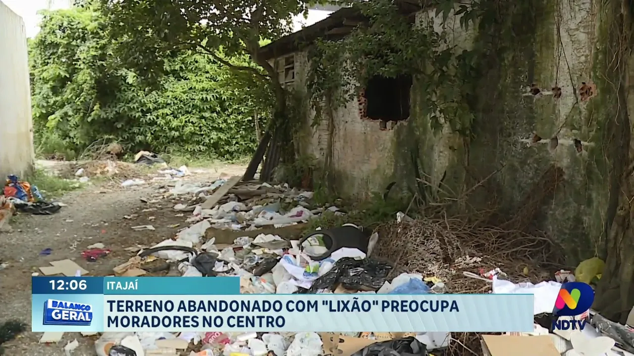 Alerta em Itajaí: Lixão a Céu Aberto no Coração da Cidade Intriga Moradores