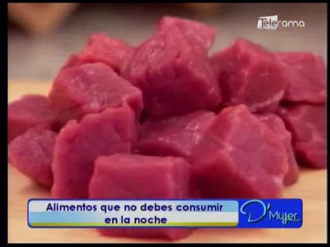 Alimentos que no debes consumir en la noche