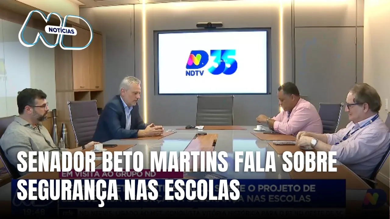 Senador Beto Martins discute projeto de lei para reforçar segurança nas escolas