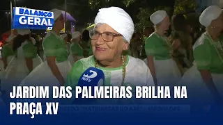 Jardim das Palmeiras agita Praça XV com prévia do desfile