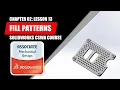Fill Patterns SOLIDWORKS BEGINNER Chapter 02 Lesson 13 CSWA COURSE
