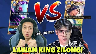 DUEL PANAS!! ALPHA FAUZAN VS KING ZILONG! FULL REAKSI KING ZILONG!