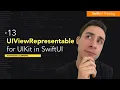 Use UIViewRepresentable to convert UIKit views to SwiftUI Advanced Learning