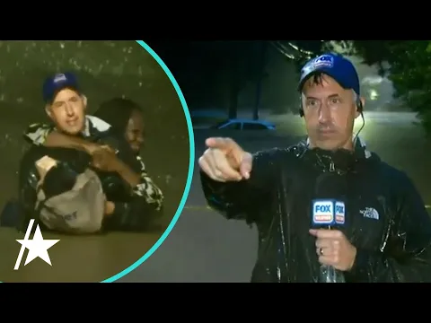 Meteorologist SAVES Woman Trapped In Hurricane Helene Floodwaters On Live TV