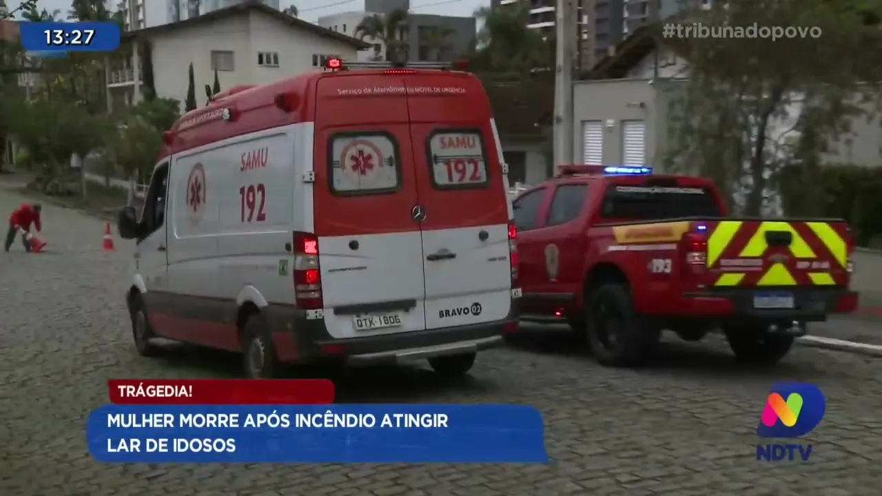 Tragédia! Mulher morre após incêndio atingir lar de idosos