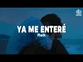 Reik -  Ya Me Enteré (Letra)