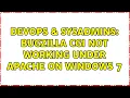 DevOps SysAdmins Bugzilla CGI not working under Apache on Windows 7